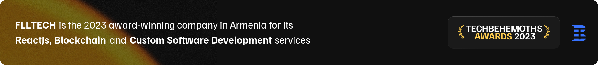 FLLTECH is the 2023 award-winning company in Armenia for its Reactjs, Blockchain and custom software development service